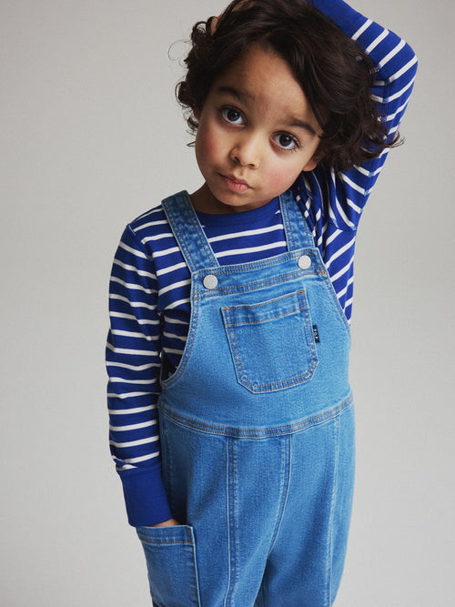 Dsiney Kidz - Polarn O. Pyret Blue Cotton Denim Dungarees image 1
