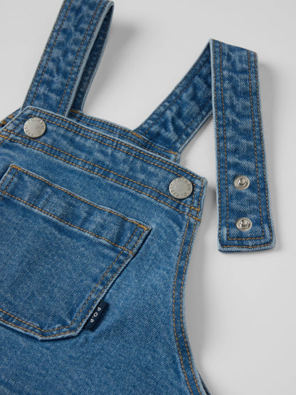Polarn O. Pyret Blue Cotton Denim Dungarees image 3