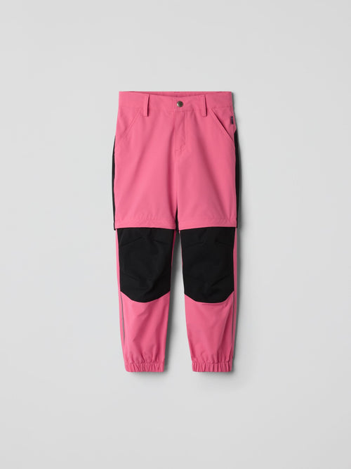 Polarn O. Pyret Pink Zip-off Trousers image 1