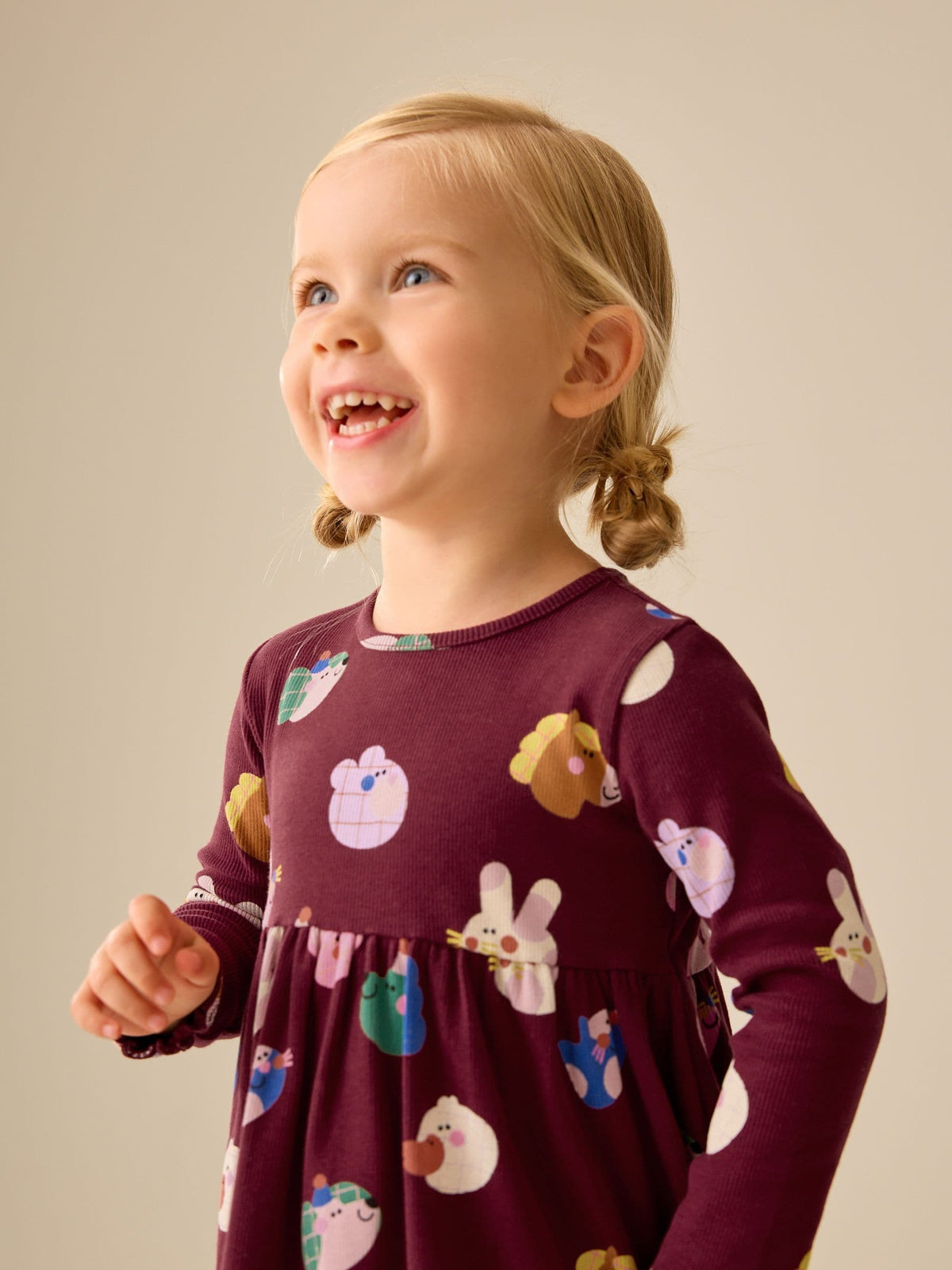 Dsiney Kidz - Navy Long Sleeve Ribbed Dress (3mths-7yrs) image 4