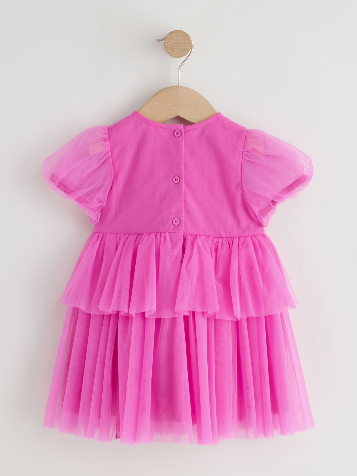 Pink Short Sleeve Mesh Corsage Flower Dress (3mths-7yrs) - image 5