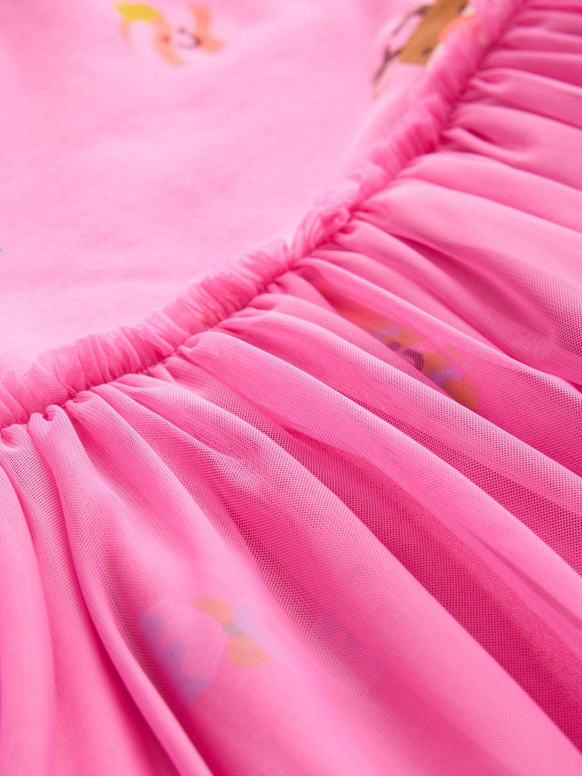 Dsiney Kidz - Bright Pink Christmas Long Sleeve Sweat Mesh Dress (3mths-7yrs) image 8