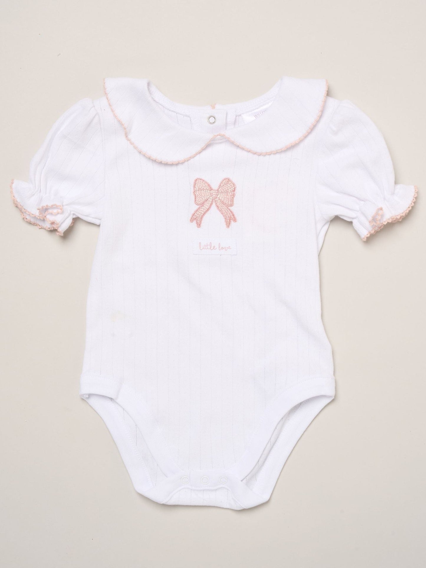 Rock-A-Bye Baby Boutique Pink - Bow Print Baby Outfit Set 4 Piece image 2