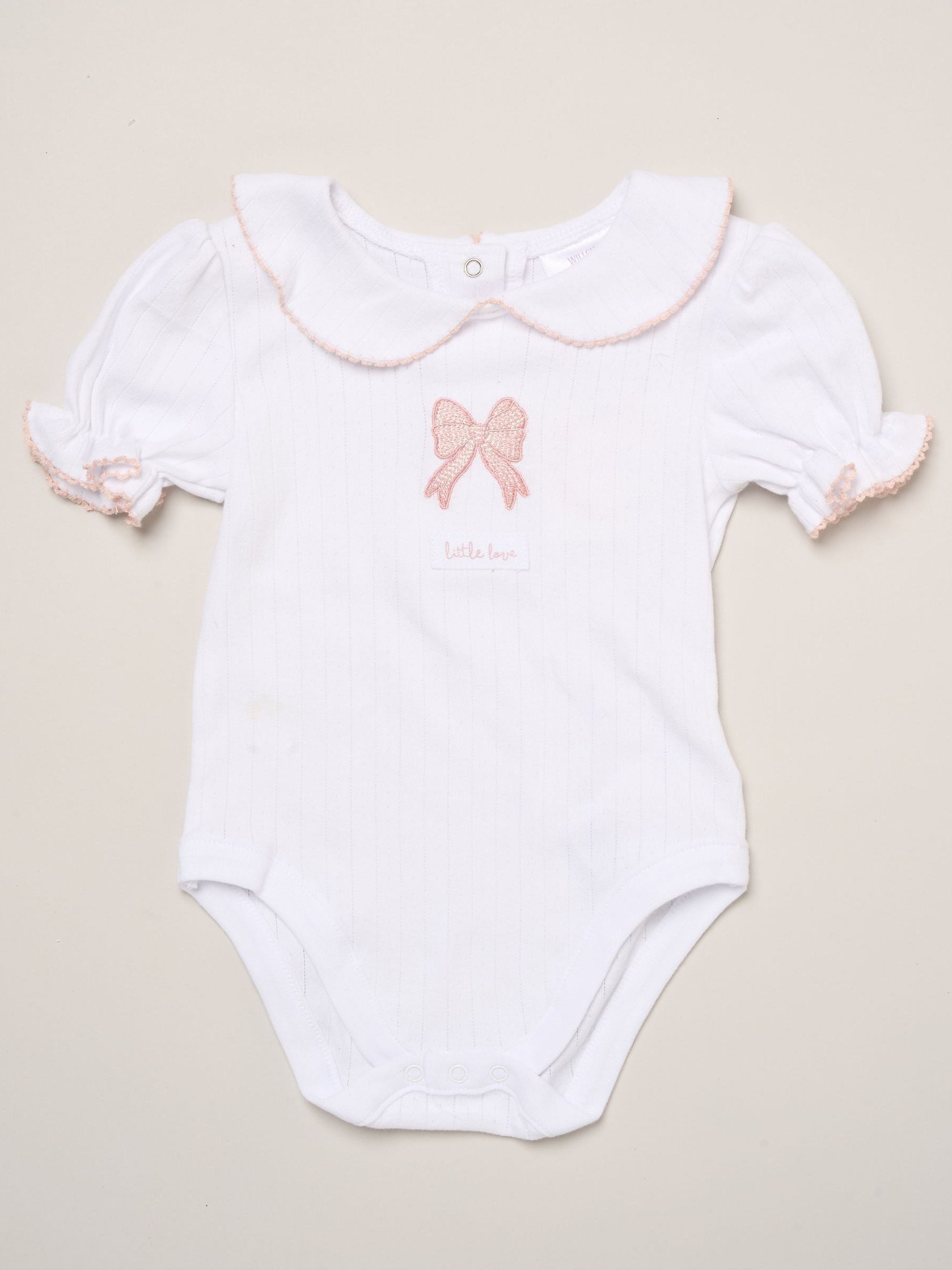 Rock-A-Bye Baby Boutique Pink - Bow Print Baby Outfit Set 4 Piece image 2