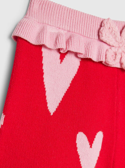 River Island Red Knitted Heart Blomber Set image 4