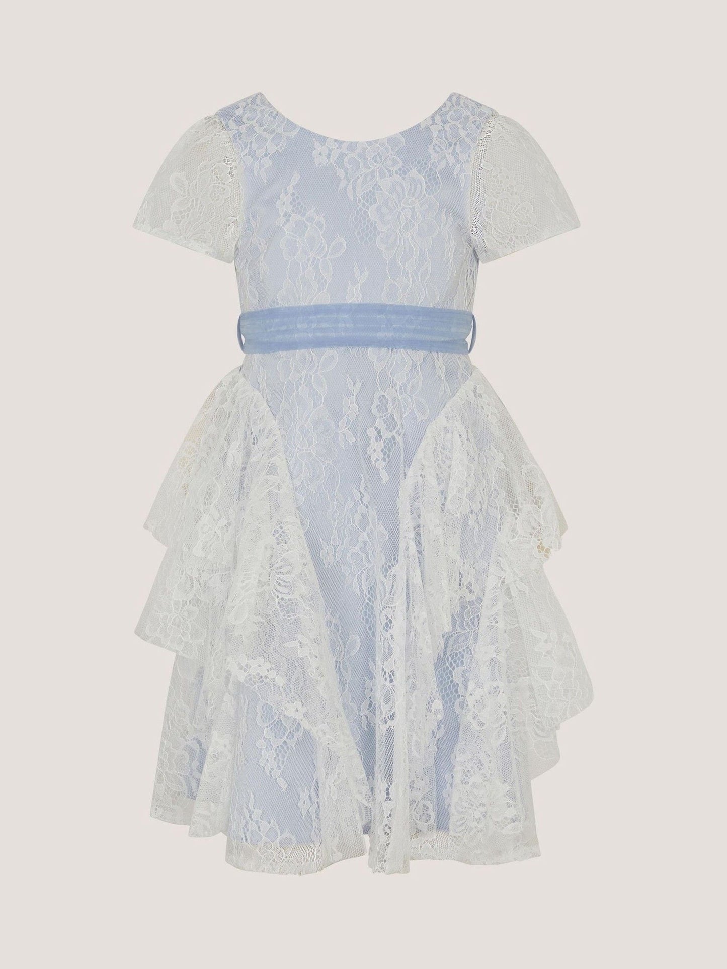 Monsoon Blue Joanie Cancan Ruffle Lace Dress image 2