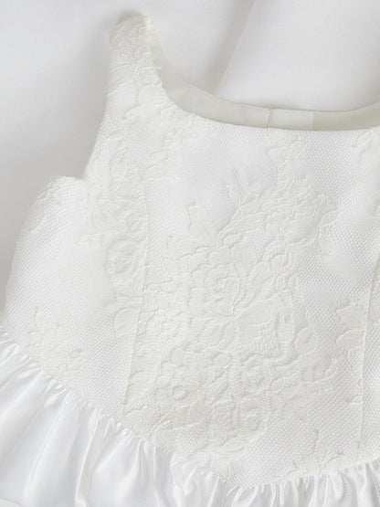 Dsiney Kidz - Monsoon Ivory Juno Lace Bodice Party Dress image 5