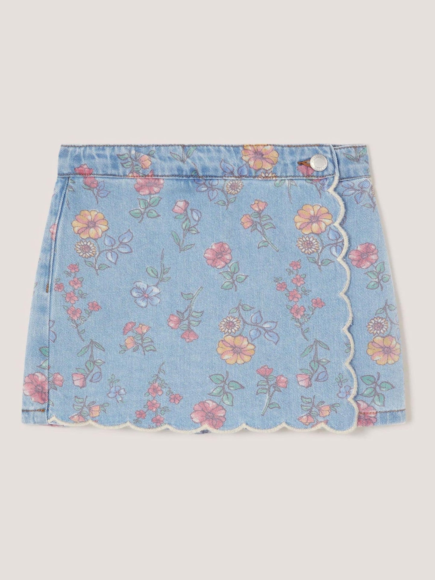 Dsiney Kidz - Monsoon Blue Floral Denim Skort image 2