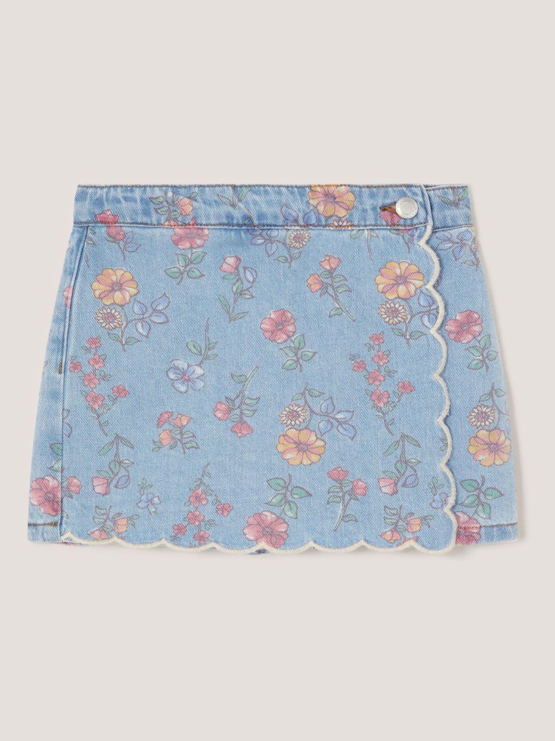 Dsiney Kidz - Monsoon Blue Floral Denim Skort image 2