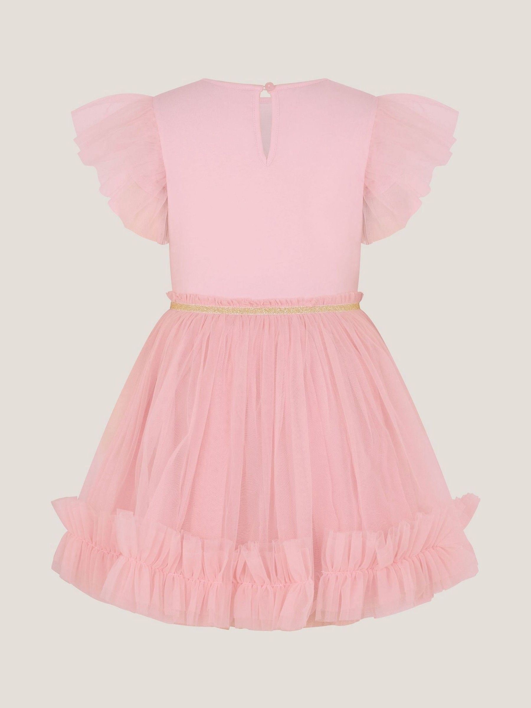 Monsoon Pink Bunny Sequin Disco Dress image 2