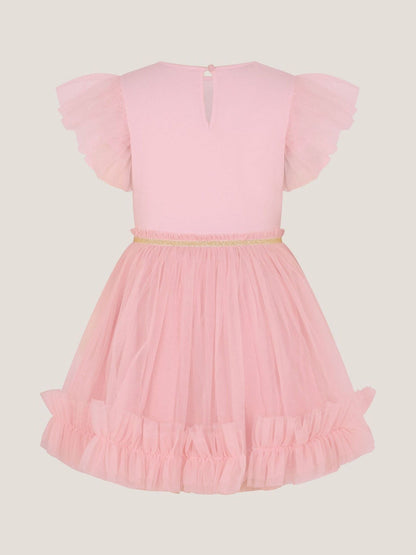 Monsoon Pink Bunny Sequin Disco Dress image 2
