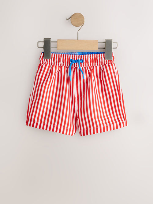 Red Stripe Printed Swim Shorts (3mths-7yrs) image 1