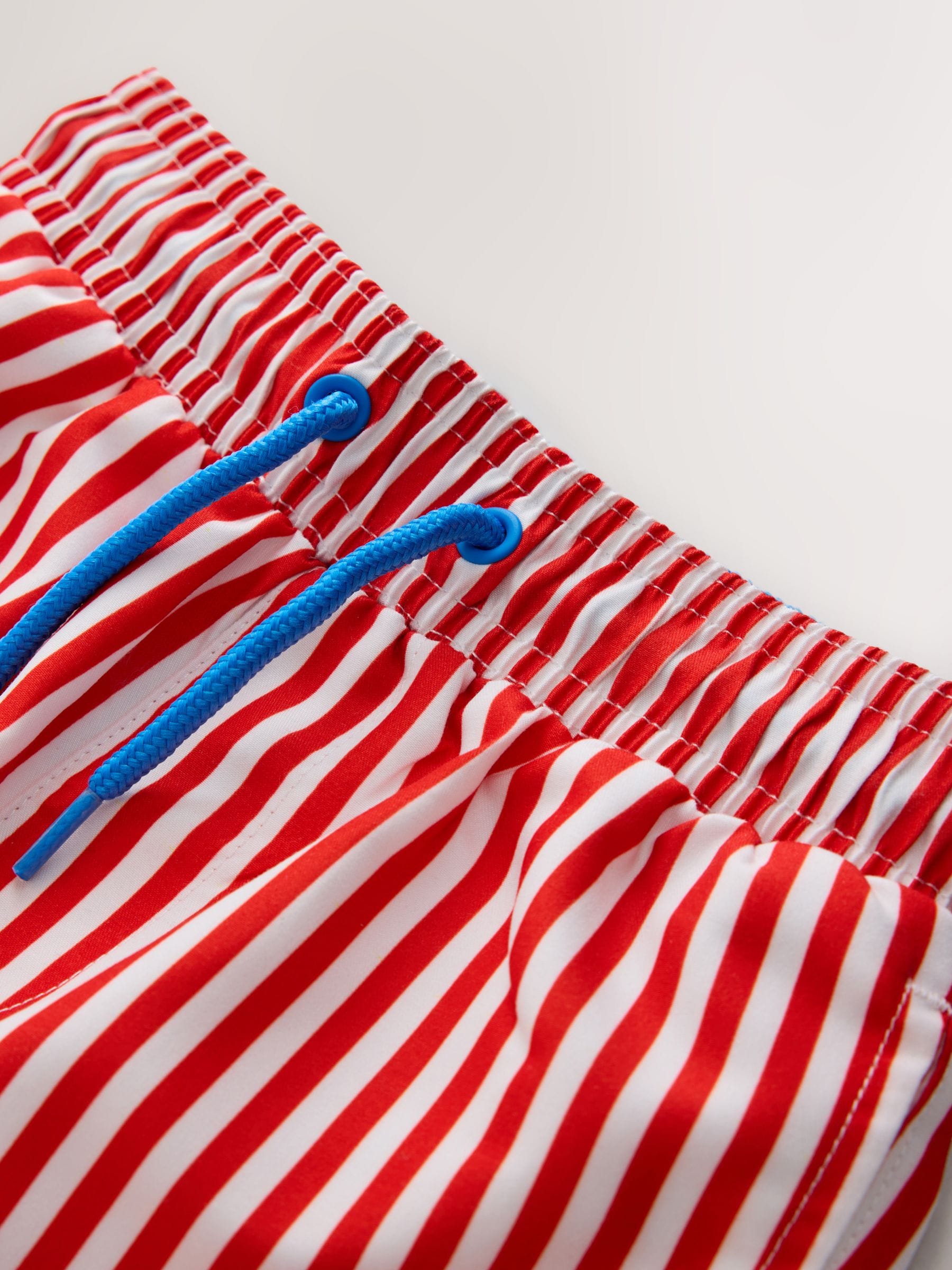 Red Stripe Printed Swim Shorts (3mths-7yrs) image 4