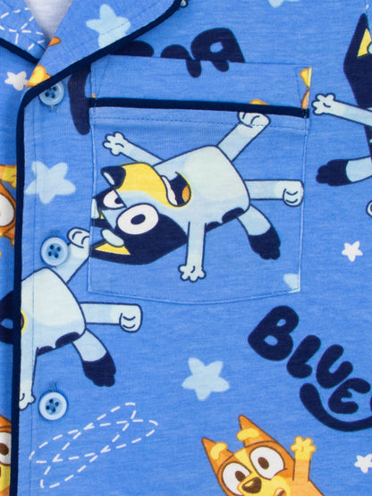 Dsiney Kidz - Character Blue Bluey Button Up Pyjamas image 4