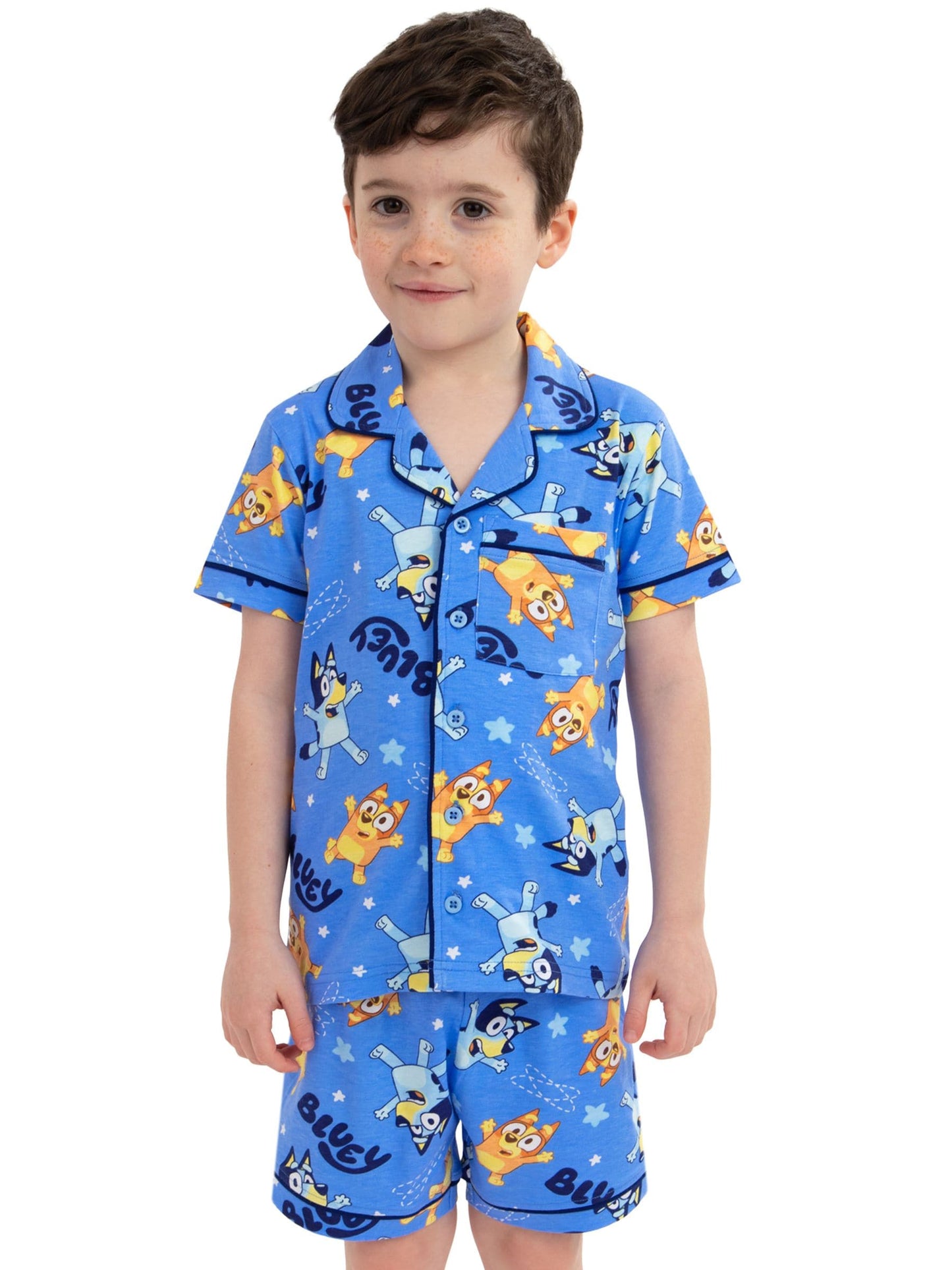 Dsiney Kidz - Character Blue Bluey Button Up Pyjamas image 6