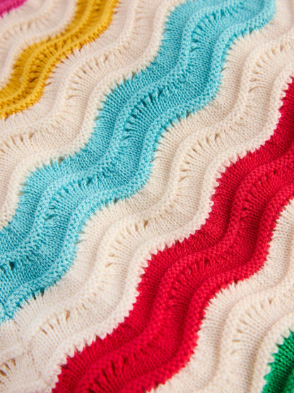 Boden Cream Crochet Knitted Shorts image 4