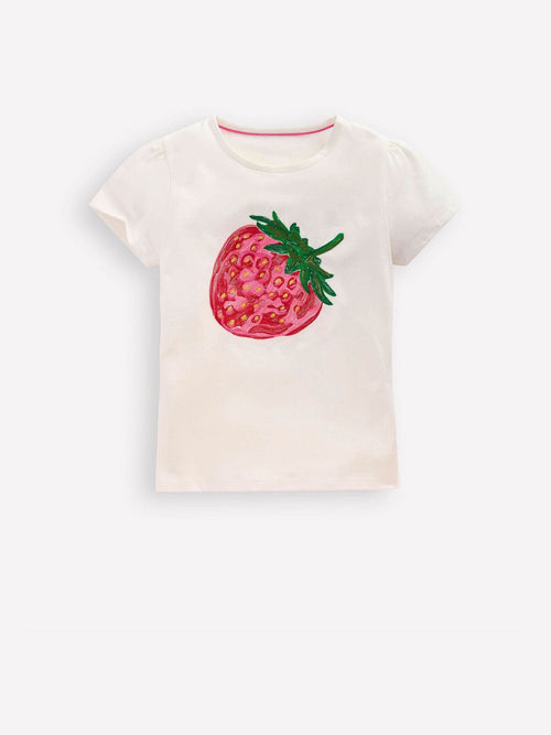 Dsiney Kidz - Boden Cream Puff Sleeve Superstitch Top image 1