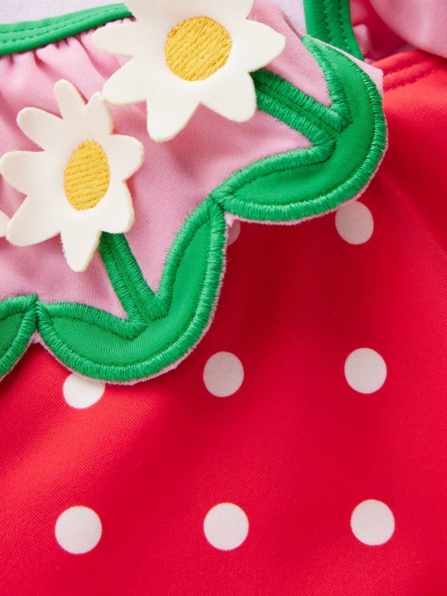 Boden Red Hallie Frill Strap Swimsuit image 3
