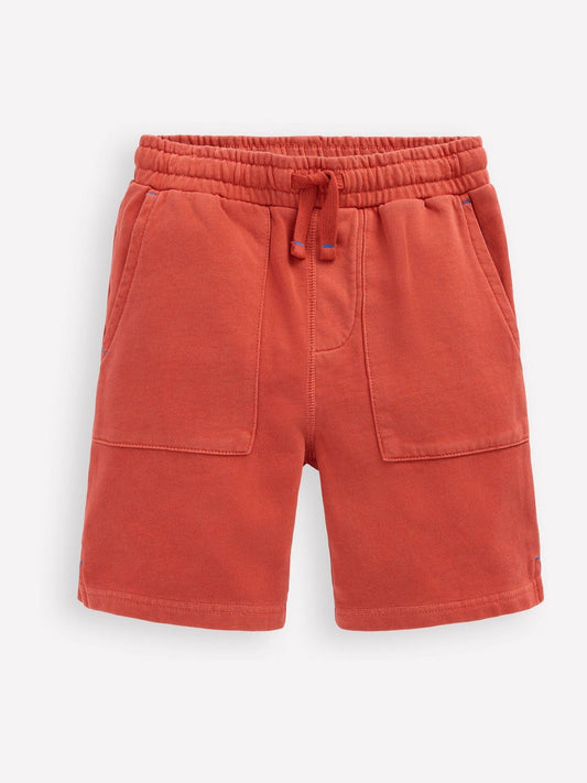 Boden Red Garment Dye Sweat Shorts image 1