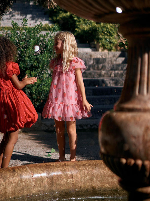 Dsiney Kidz - Boden Pink Printed Tulle Dress image 1