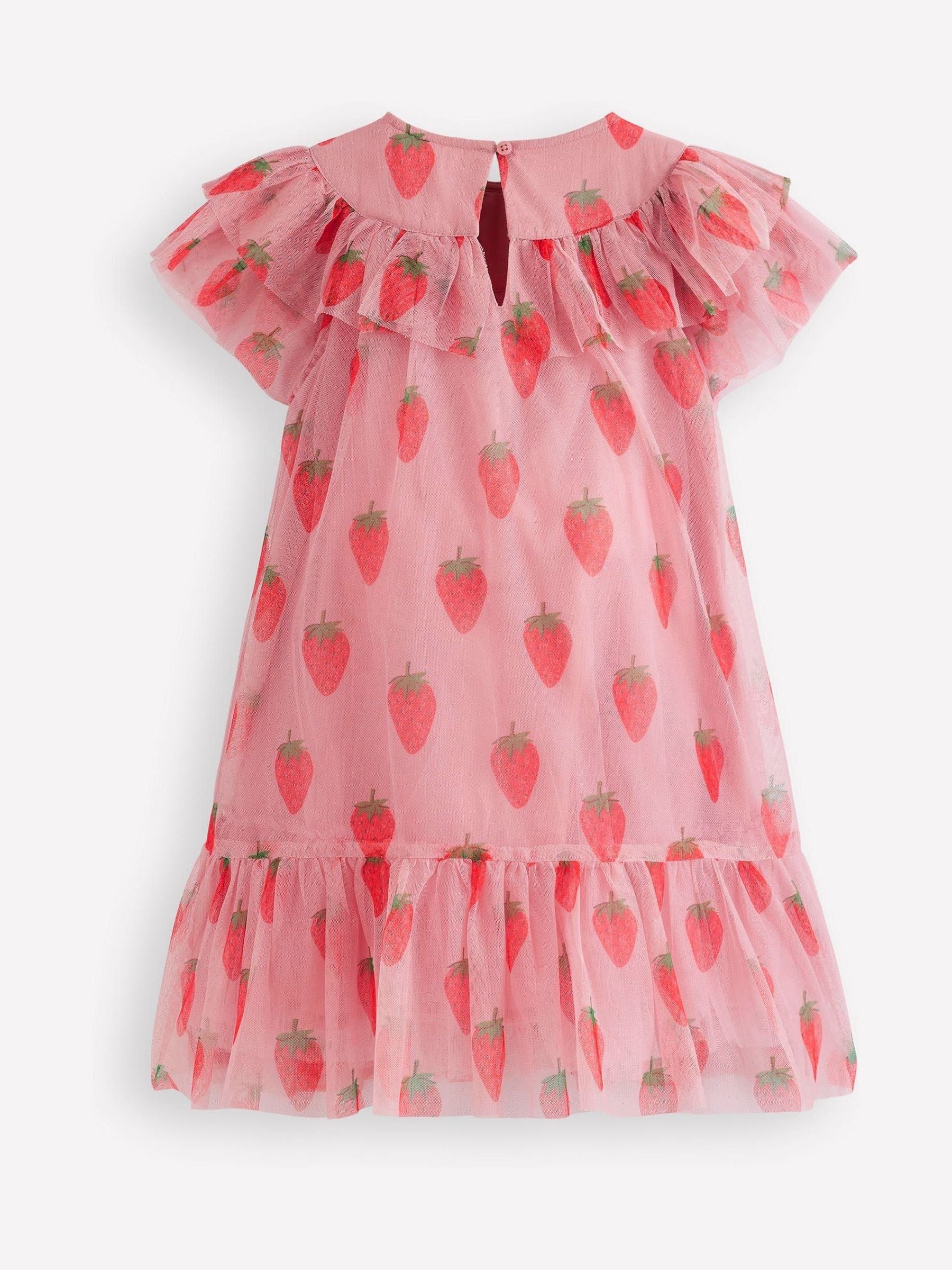 Boden Pink Printed Tulle Dress image 3