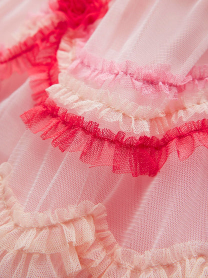 Boden Pink Tiered Cake Tulle Dress image 4
