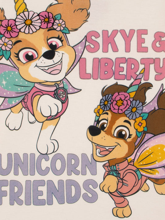 Character Cream PAW Patrol Long Sleeve Skye And Liberty T-Shirt image 2