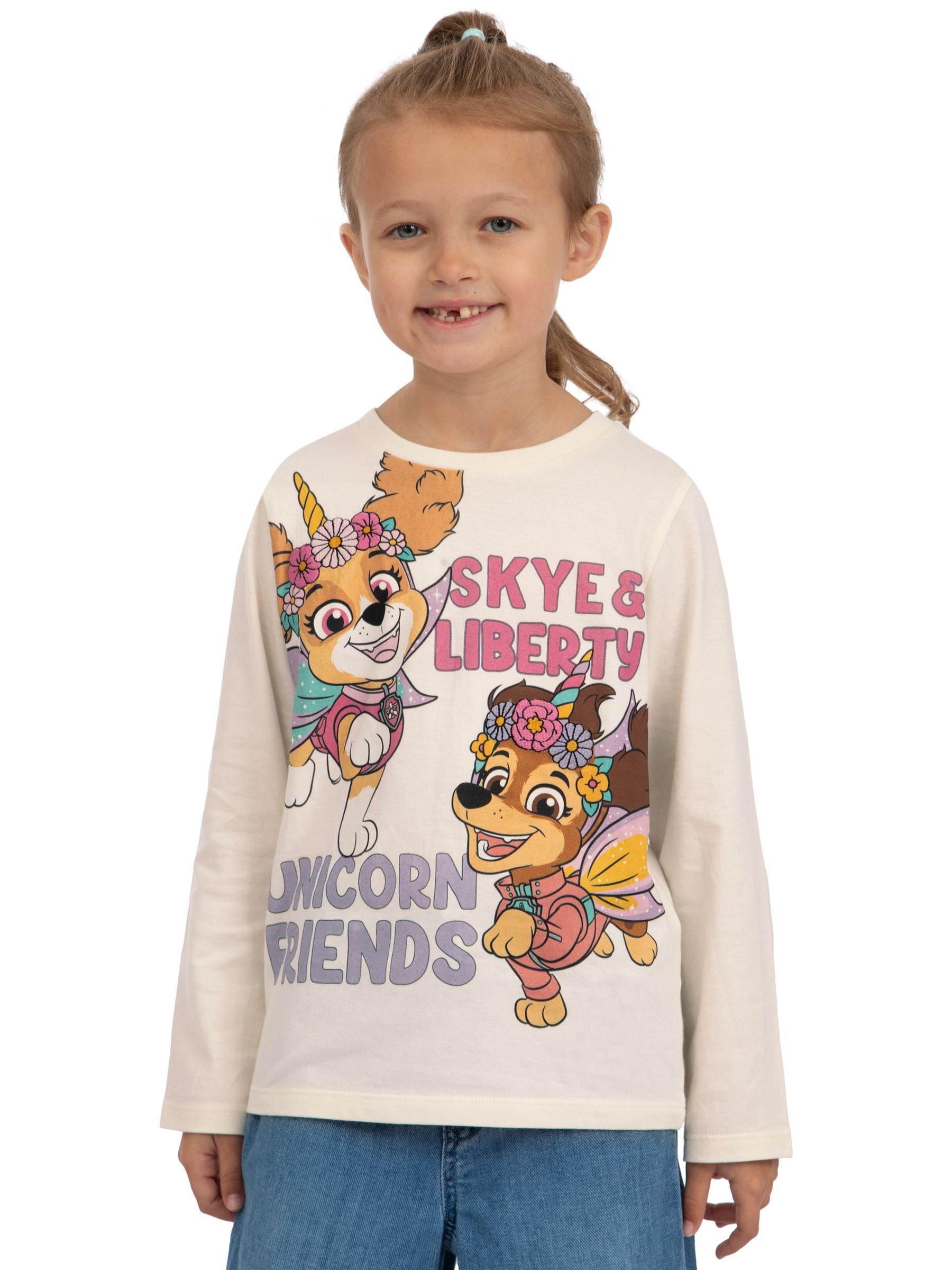 Character Cream PAW Patrol Long Sleeve Skye And Liberty T-Shirt image 7