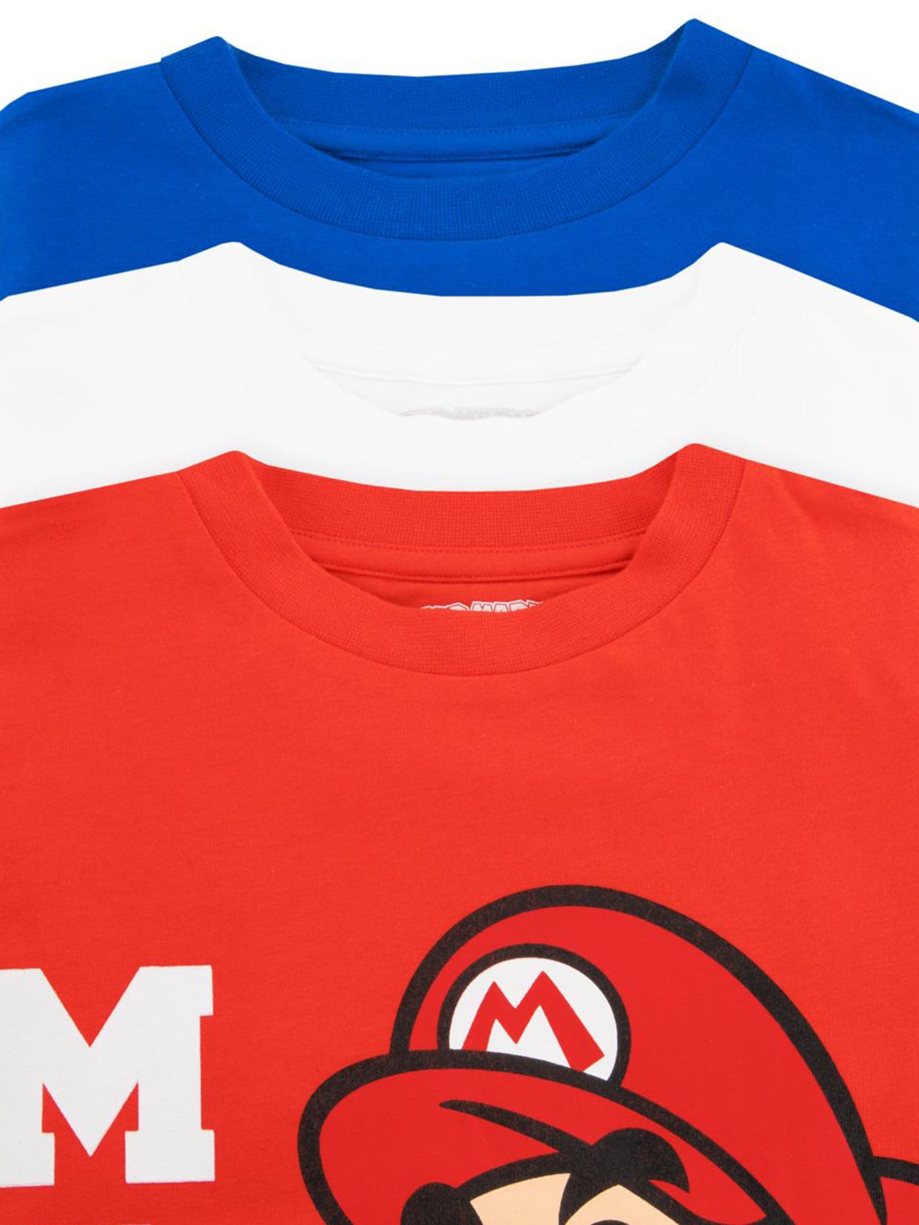 Character Red Super Mario T-Shirts 3 Pack image 5