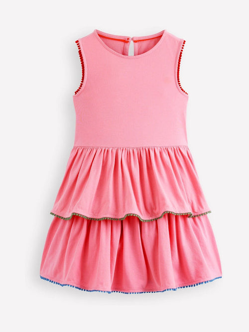Boden Pink Tiered Jersey Sundress image 1