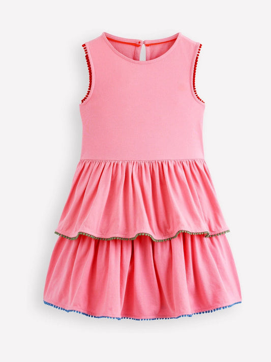 Boden Pink Tiered Jersey Sundress image 1