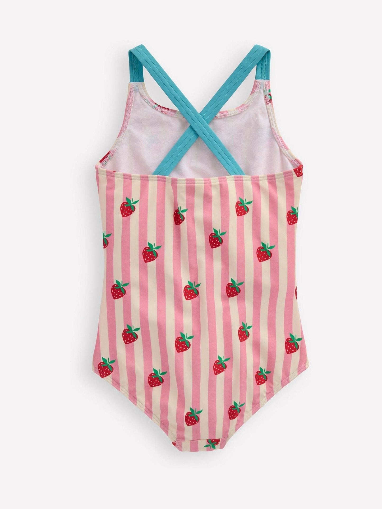 Boden Pink Cross-Back Printed Swimsuit image 2