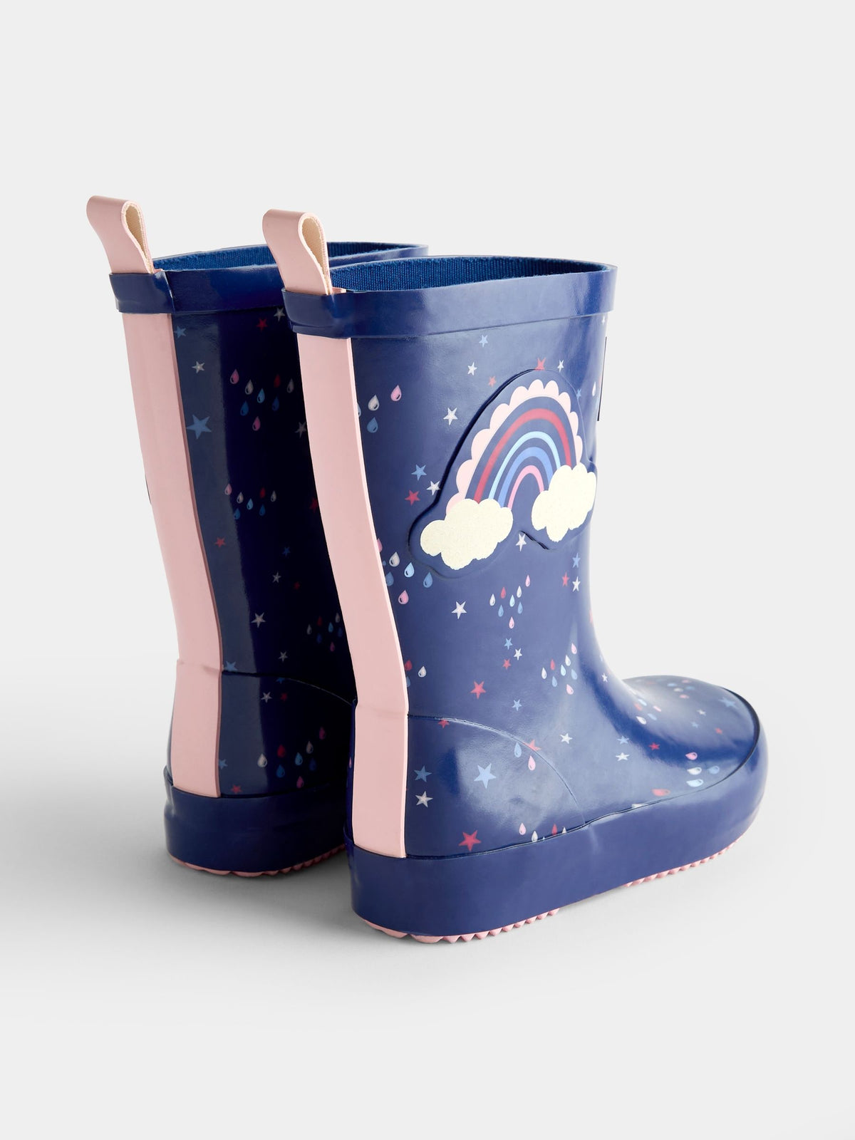 JoJo Maman Bébé Blue Rainbow Wellies - image 2