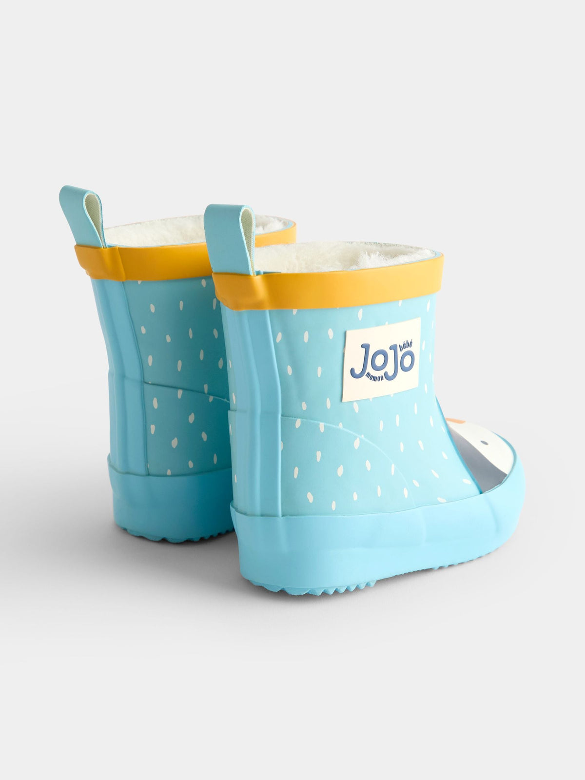 JoJo Maman Bébé Blue Penguin Character Cosy Lined Wellies - image 2