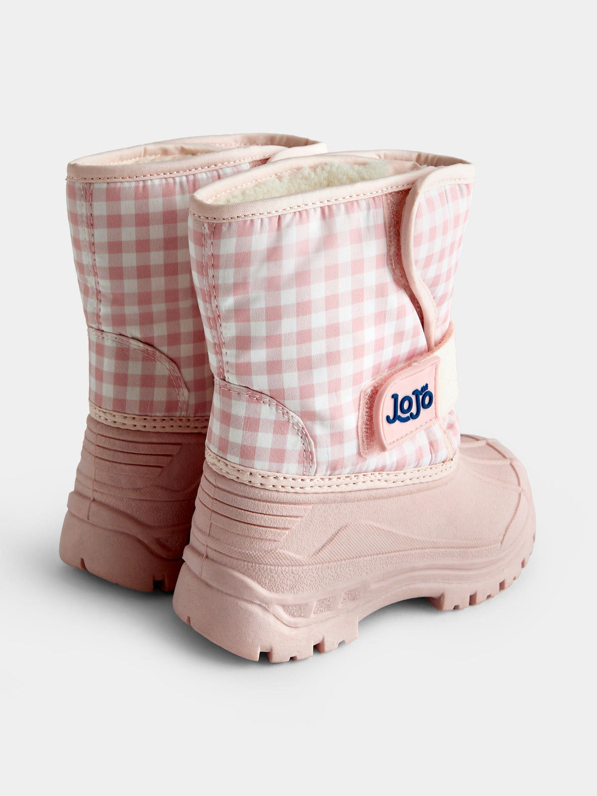 JoJo Maman Bébé Pink Gingham Alpine Snow Boots - image 2