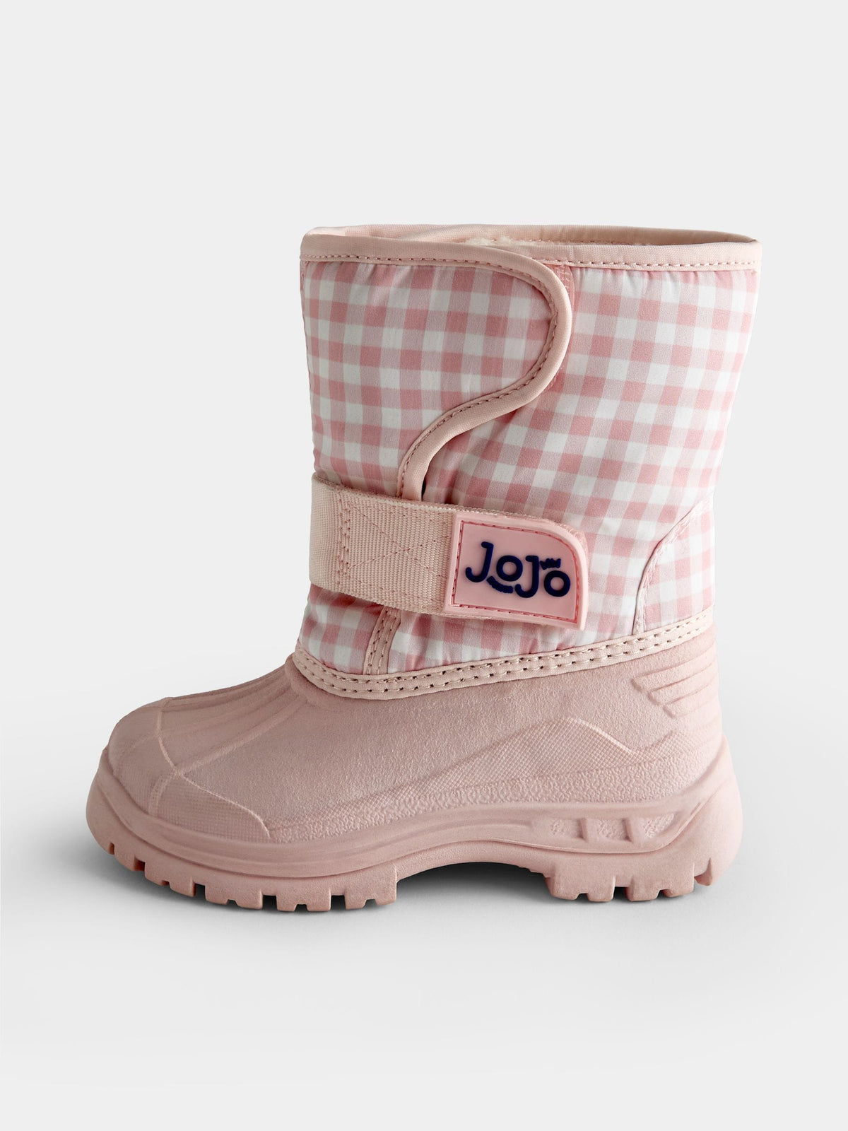 JoJo Maman Bébé Pink Gingham Alpine Snow Boots - image 3