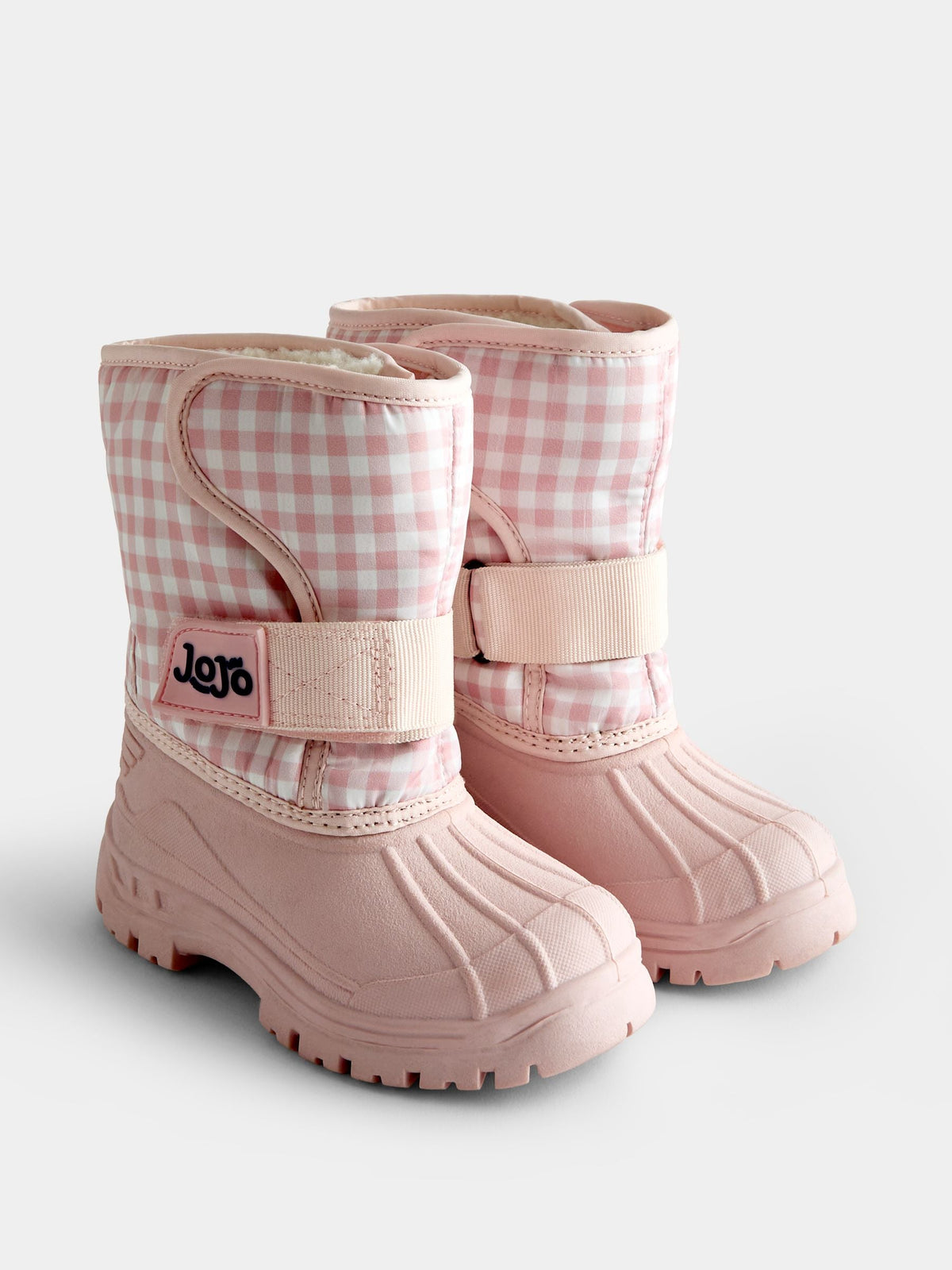 Dsiney Kidz - JoJo Maman Bébé Pink Gingham Alpine Snow Boots image 1