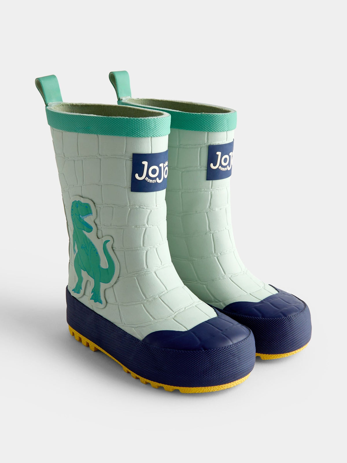 JoJo Maman Bébé Green Dinosaur Wellies - image 1
