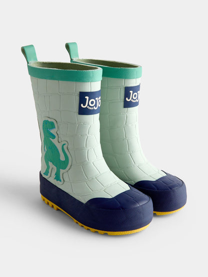 JoJo Maman Bébé Green Dinosaur Wellies - image 1