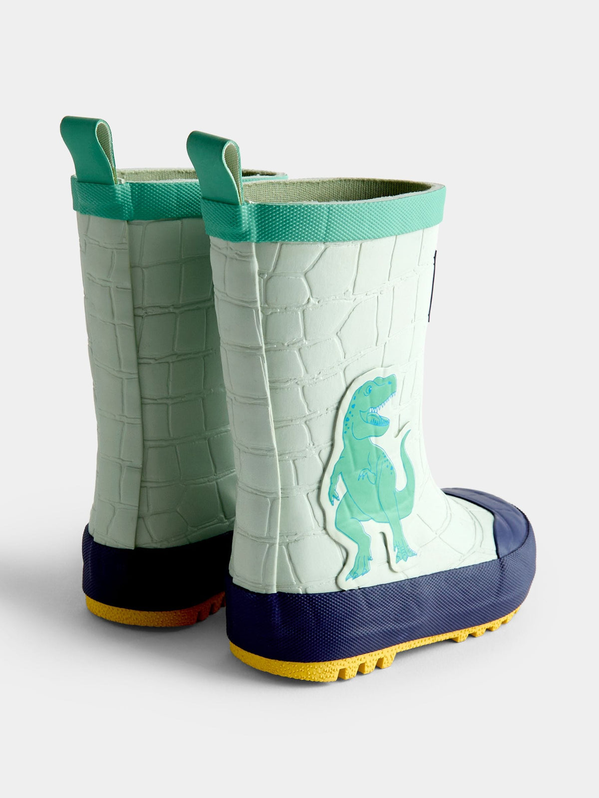 JoJo Maman Bébé Green Dinosaur Wellies - image 2