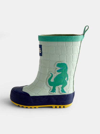 JoJo Maman Bébé Green Dinosaur Wellies - image 3