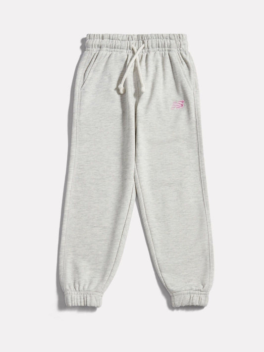 New Balance Grey French Terry Small Logo Joggers image 1