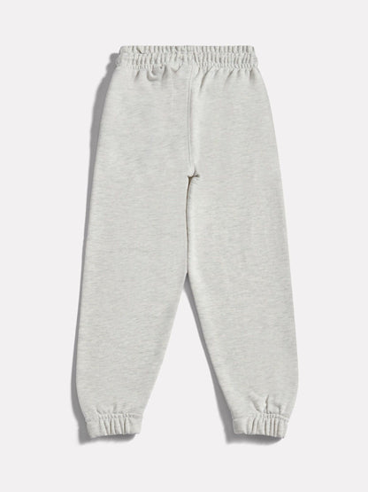 New Balance Grey French Terry Small Logo Joggers image 2