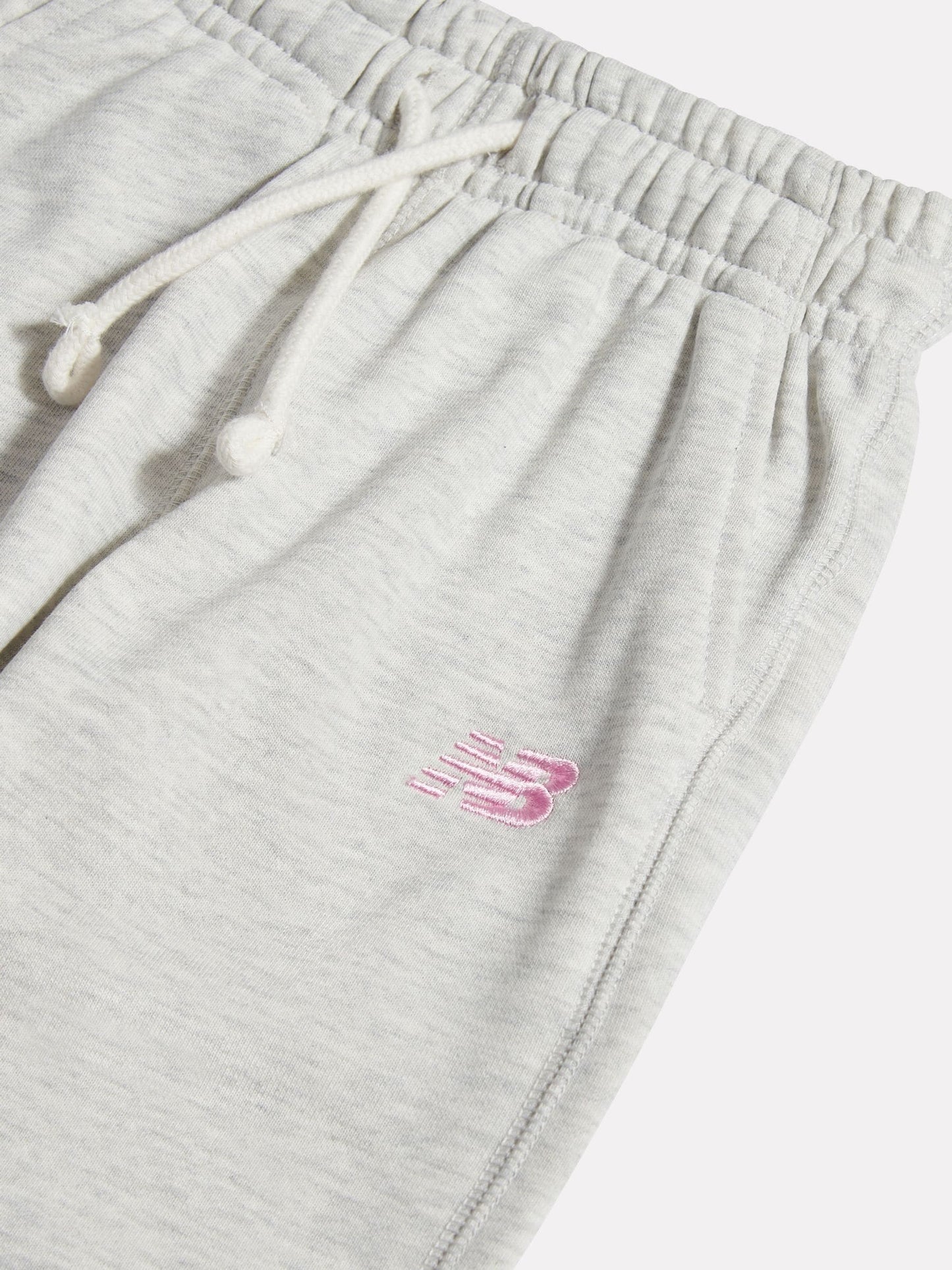 New Balance Grey French Terry Small Logo Joggers image 3