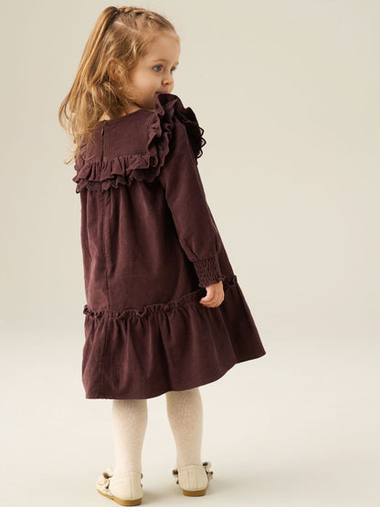 Dsiney Kidz - Angel & Rocket Brown Avery Cord Lace Trim Dress image 3