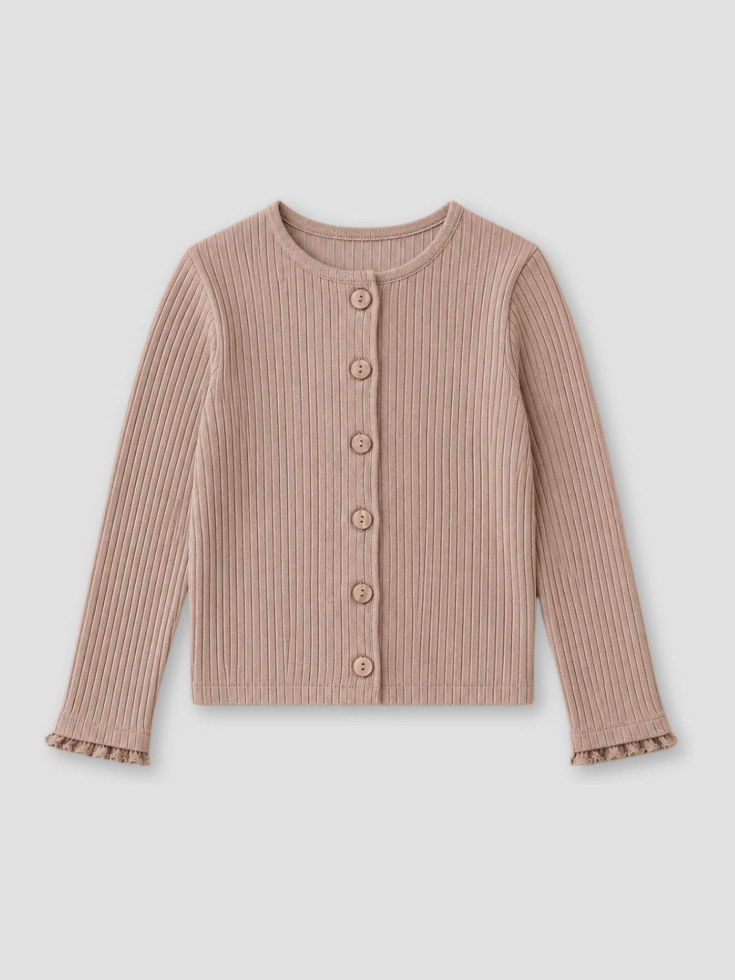Dsiney Kidz - Angel & Rocket Brown Nellie Rib Long Sleeve Top image 3