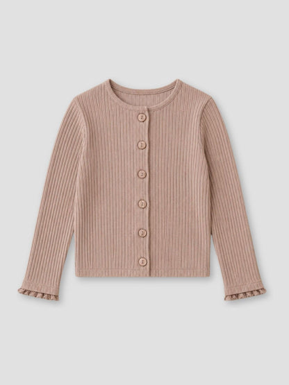 Dsiney Kidz - Angel & Rocket Brown Nellie Rib Long Sleeve Top image 3