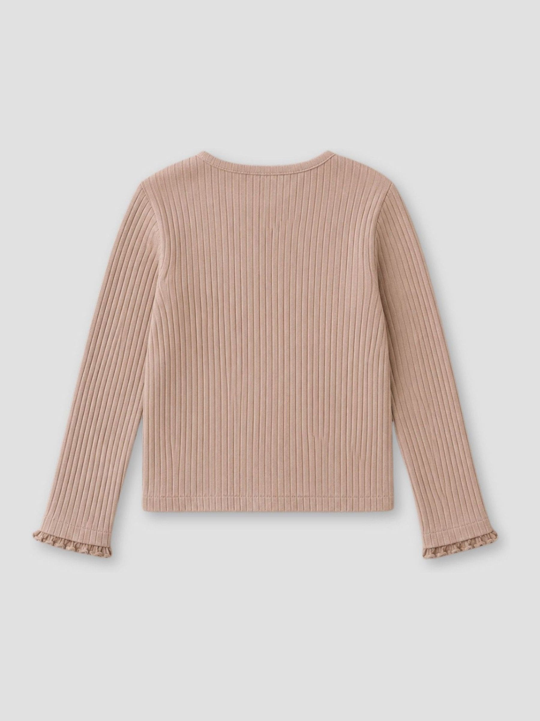 Dsiney Kidz - Angel & Rocket Brown Nellie Rib Long Sleeve Top image 4