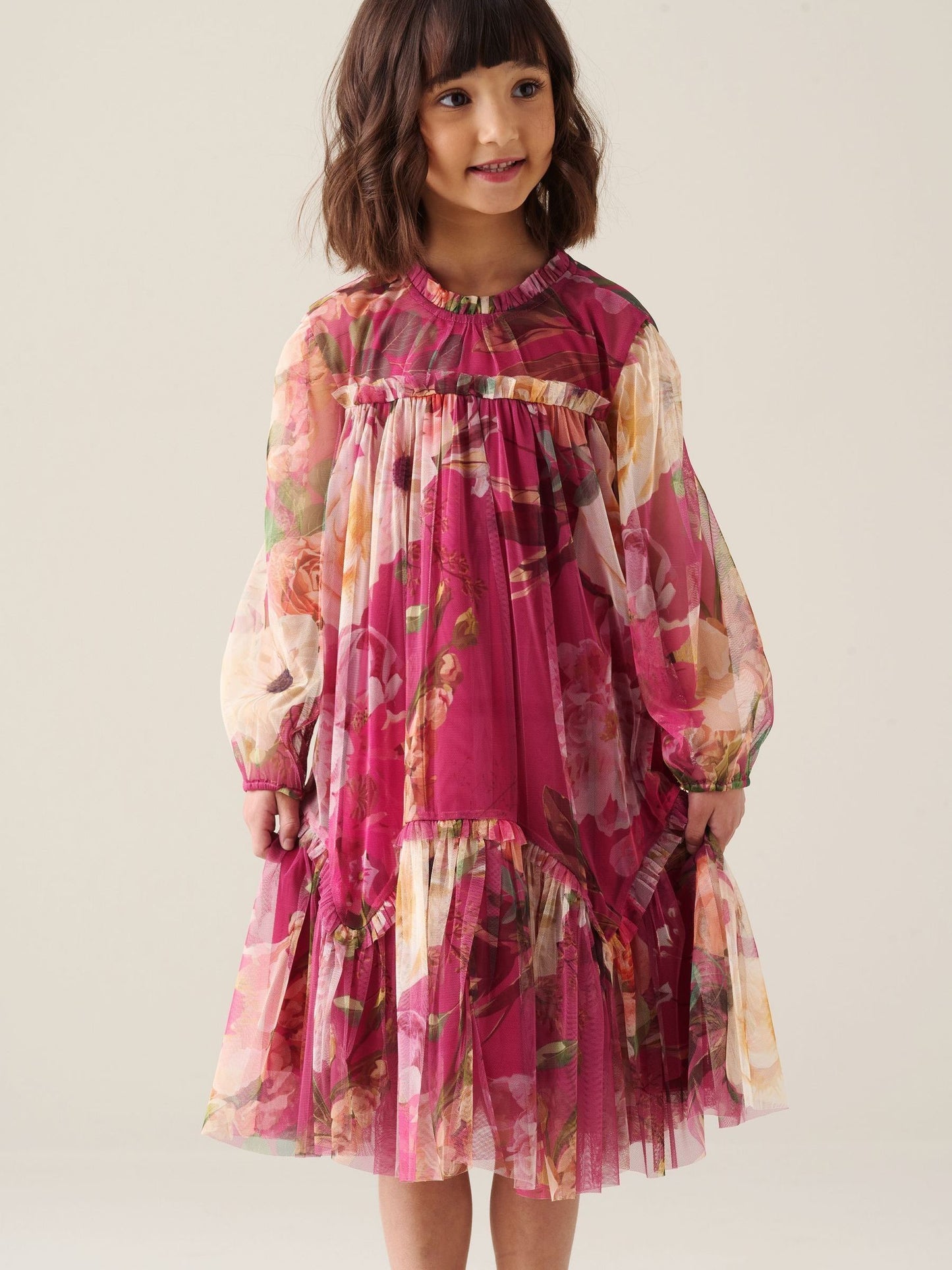 Dsiney Kidz - Angel & Rocket Pink Isadora Mesh Dress image 1