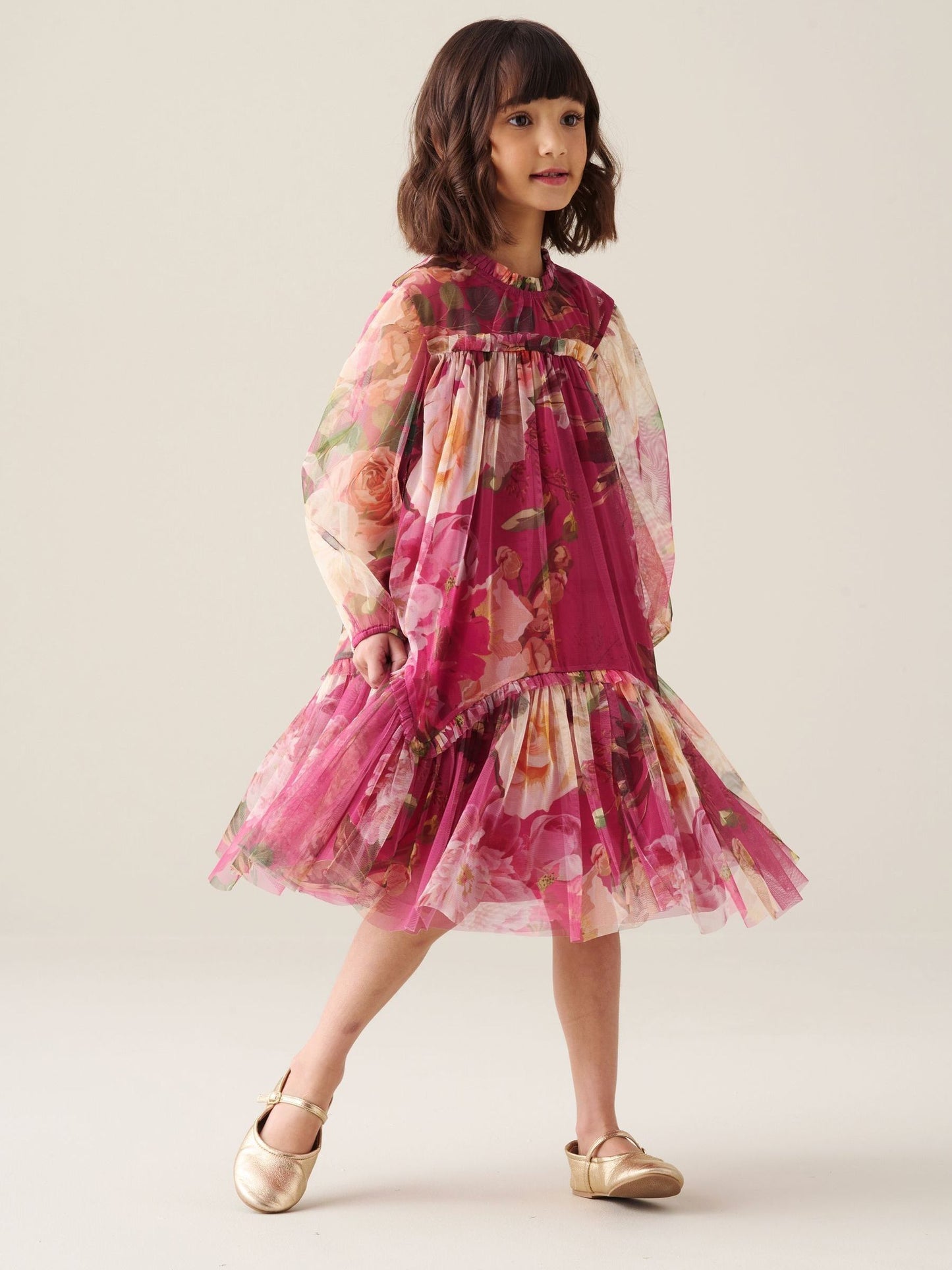 Dsiney Kidz - Angel & Rocket Pink Isadora Mesh Dress image 3